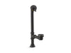 KOHLER K-7178 Iron Works Decorative 1-1/2" adjustable pop-up bath drain for 5' whirlpool with tailpiece, matte black