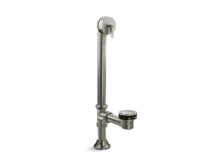 KOHLER K-7178 Iron Works Decorative 1-1/2" adjustable pop-up bath drain for 5' whirlpool with tailpiece, vibrant brushed...