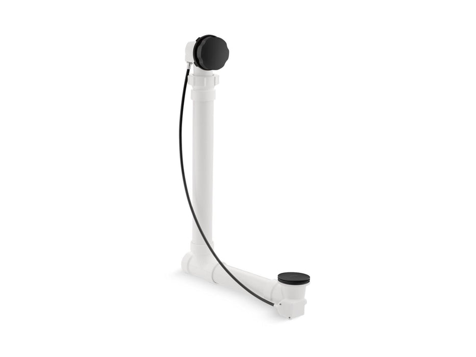KOHLER K-7213 Clearflo Cable bath drain with PVC tubing, matte black