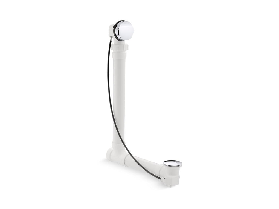 KOHLER K-7213 Clearflo Cable bath drain with PVC tubing, polished chrome