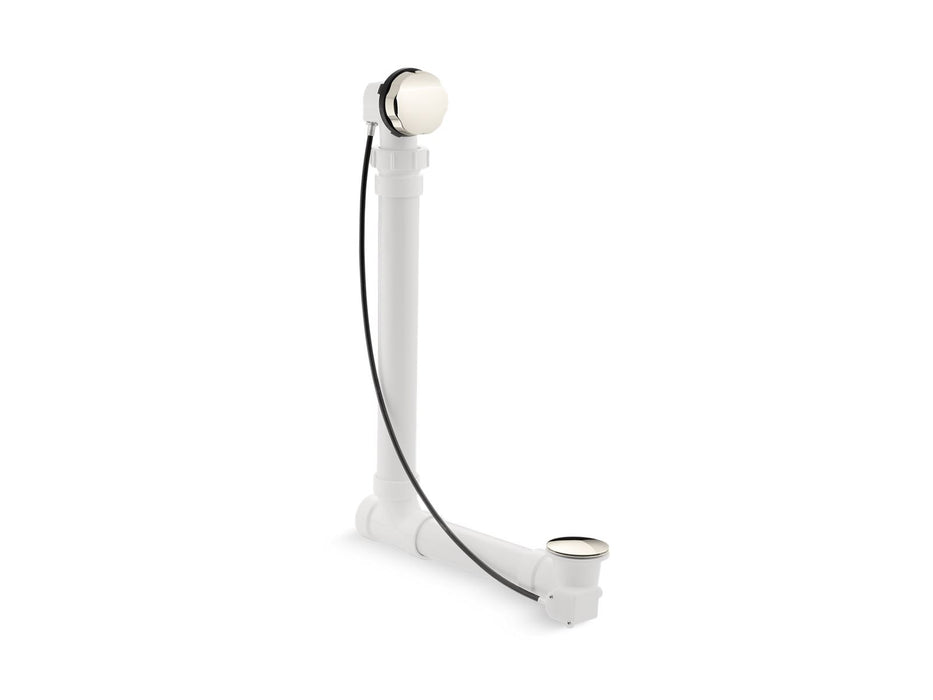 KOHLER K-7213 Clearflo Cable bath drain with PVC tubing, vibrant polished nickel