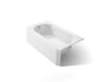KOHLER K-721 Memoirs 60" x 33-3/4" alcove bath, left drain, white