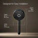 KOHLER K-72415 Awaken G110 Three-function Handshower, 2.5 GPM, matte black - view 5