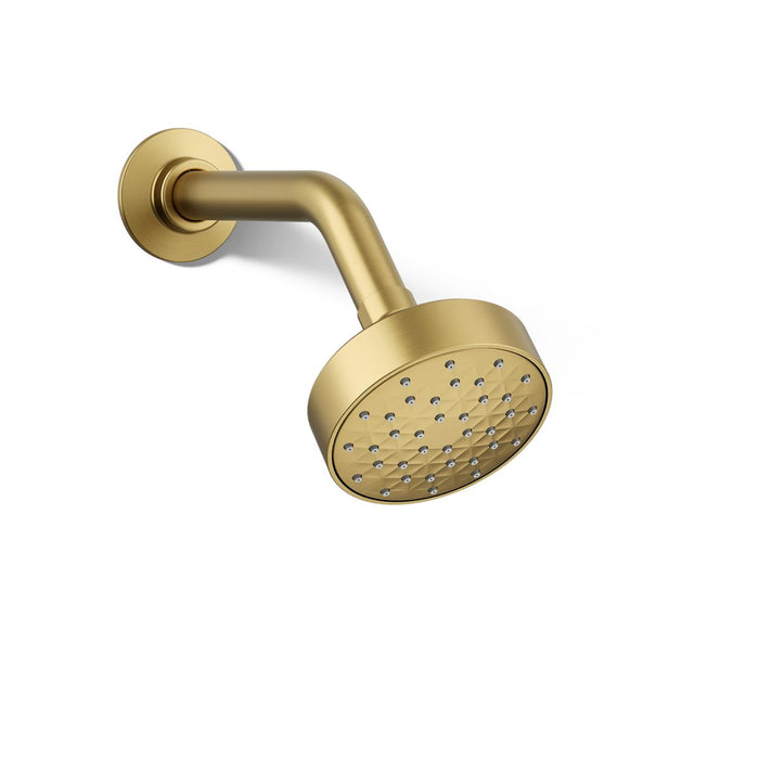 KOHLER K-72416 Awaken G90 Single-function showerhead, 1.5 gpm, vibrant brushed moderne brass - view 5