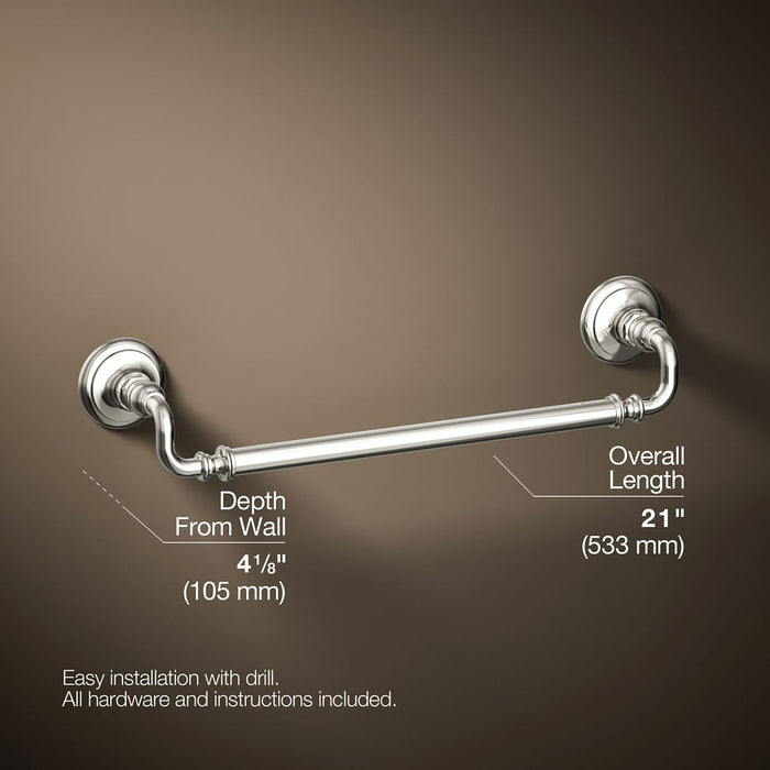 KOHLER K-72567 Artifacts 18" towel bar
