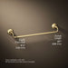 KOHLER K-72568 Artifacts 24" towel bar, vibrant brushed moderne brass - view 4