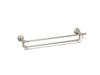 KOHLER K-72570 Artifacts 24" double towel bar, vibrant brushed nickel