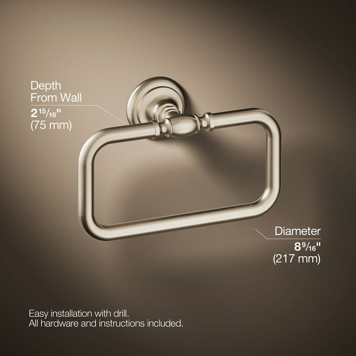 KOHLER K-72571 Artifacts Towel ring