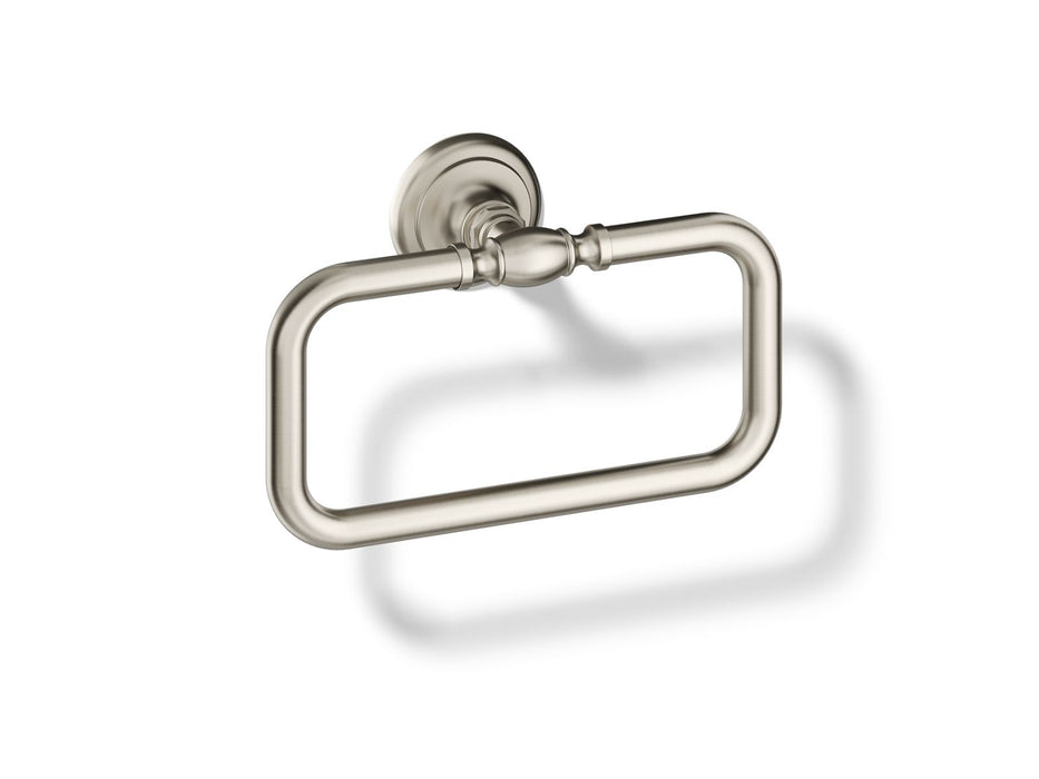 KOHLER K-72571 Artifacts Towel ring, vibrant brushed nickel