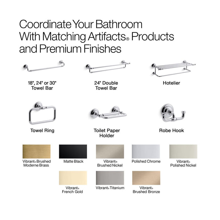 KOHLER K-72571 Artifacts Towel ring