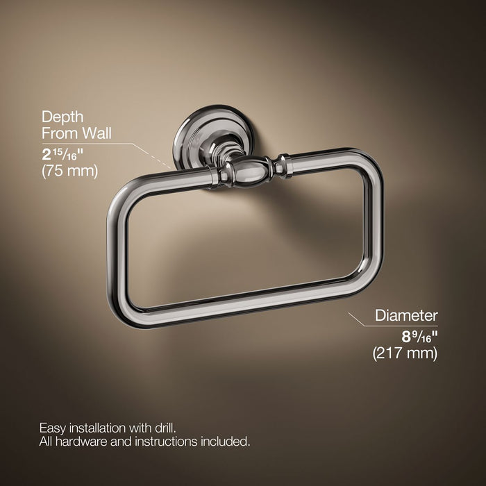 KOHLER K-72571 Artifacts Towel ring