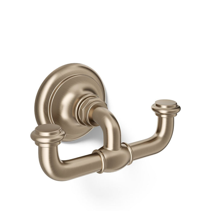 KOHLER K-72572 Artifacts Double robe hook, vibrant brushed bronze - view 3