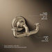 KOHLER K-72572 Artifacts Double robe hook, vibrant brushed bronze - view 4