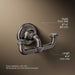KOHLER K-72572 Artifacts Double robe hook, vibrant titanium - view 4