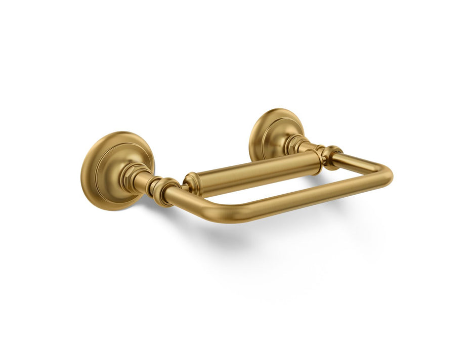 KOHLER K-72573 Artifacts Pivoting toilet paper holder, vibrant brushed moderne brass