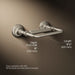KOHLER K-72573 Artifacts Pivoting toilet paper holder, vibrant brushed nickel - view 5