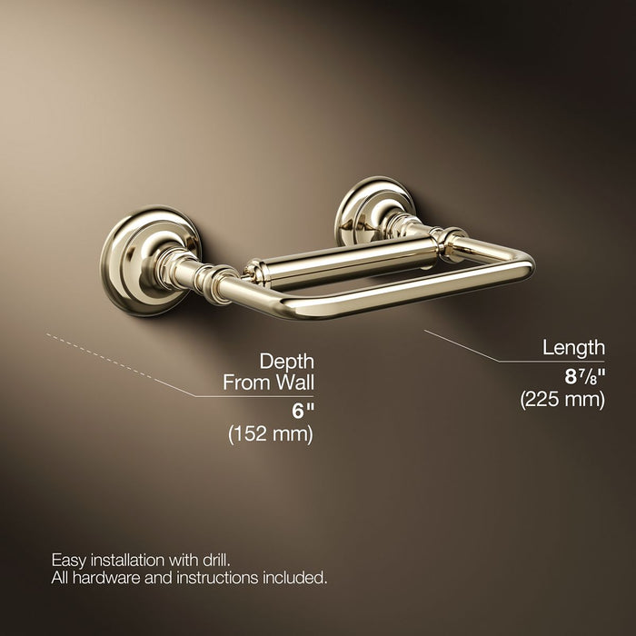 KOHLER K-72573 Artifacts Pivoting toilet paper holder, vibrant french gold - view 5