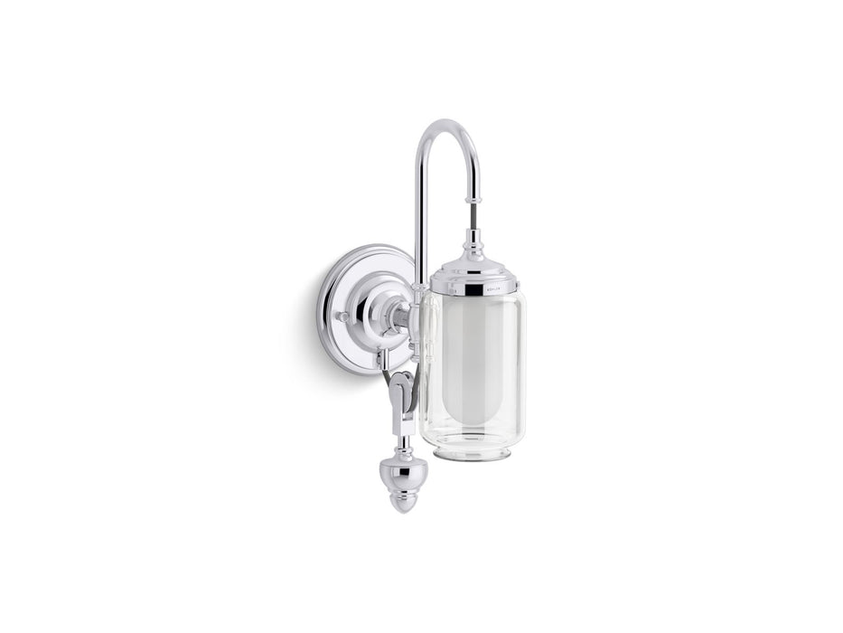 KOHLER K-72581 Artifacts One-light adjustable sconce, polished chrome