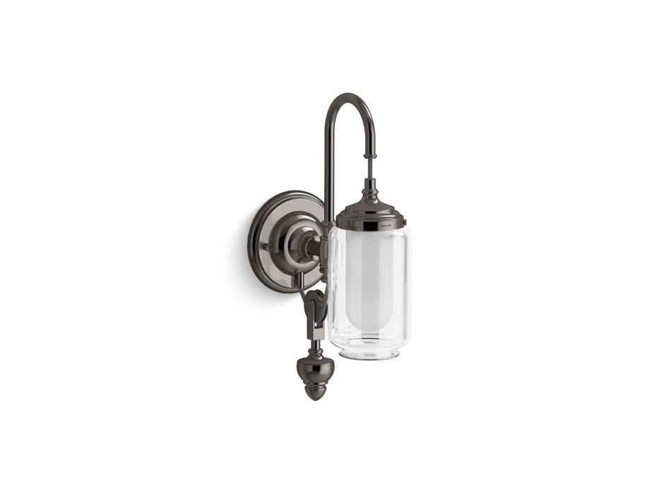 KOHLER K-72581 Artifacts One-light adjustable sconce, titanium
