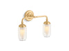 KOHLER K-72582 Artifacts Two-light sconce, brushed moderne brass - view 2