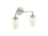 KOHLER K-72582 Artifacts Two-light sconce, brushed nickel - view 2