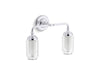 KOHLER K-72582 Artifacts Two-light sconce, polished chrome