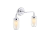 KOHLER K-72582 Artifacts Two-light sconce, polished chrome - view 2