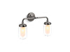 KOHLER K-72582 Artifacts Two-light sconce, titanium