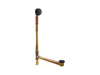 KOHLER K-7265 Clearflo Brass toe tap bath drain, matte black