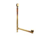 KOHLER K-7265 Clearflo Brass toe tap bath drain, vibrant brushed moderne brass