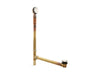 KOHLER K-7265 Clearflo Brass toe tap bath drain, vibrant brushed nickel