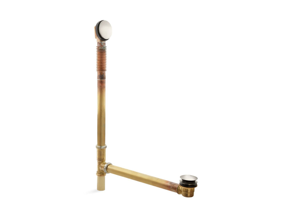 KOHLER K-7265 Clearflo Brass toe tap bath drain, vibrant brushed nickel