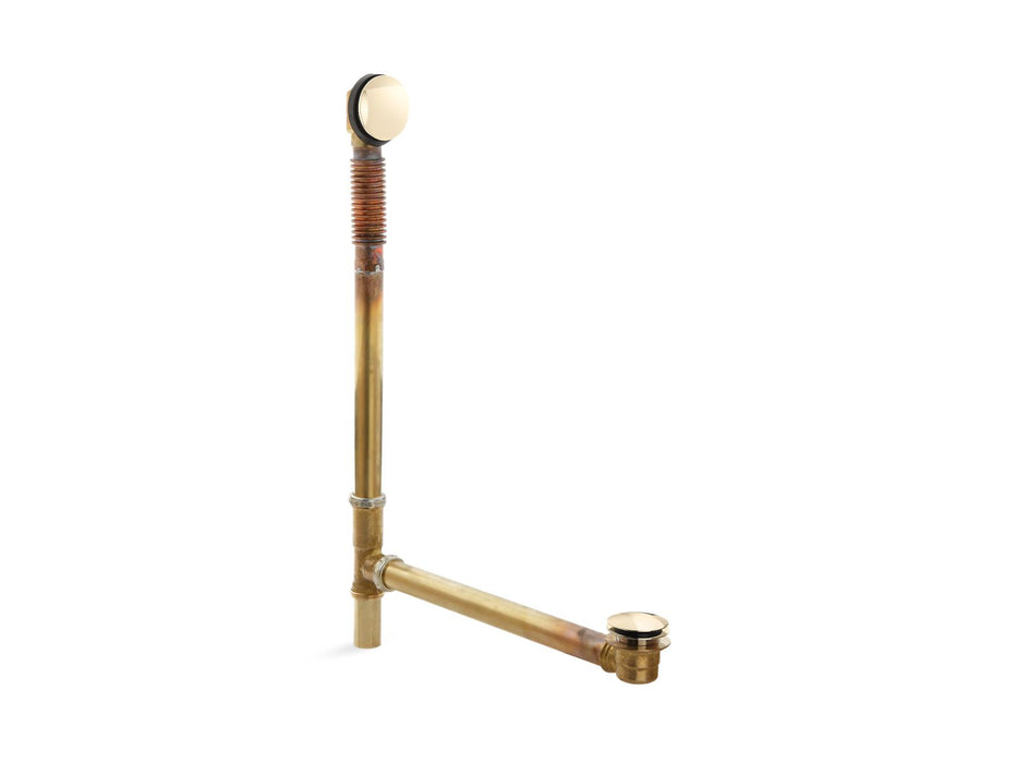 KOHLER K-7265 Clearflo Brass toe tap bath drain, vibrant french gold