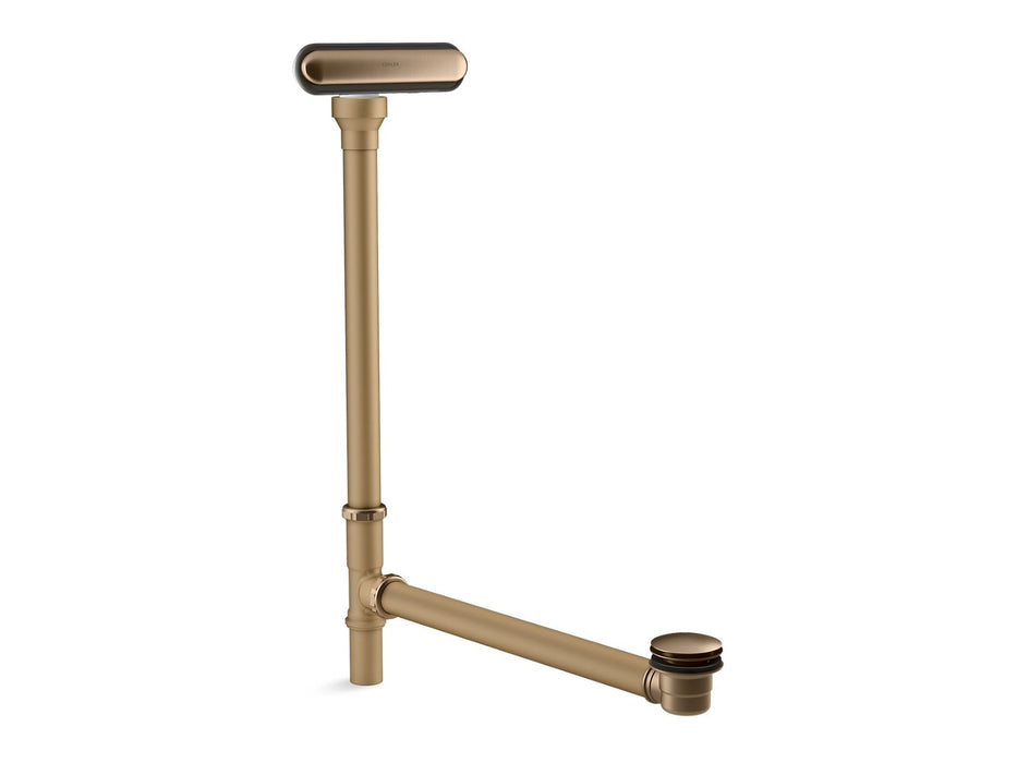KOHLER K-7271 Clearflo Slotted overflow brass bath drain, vibrant brushed bronze