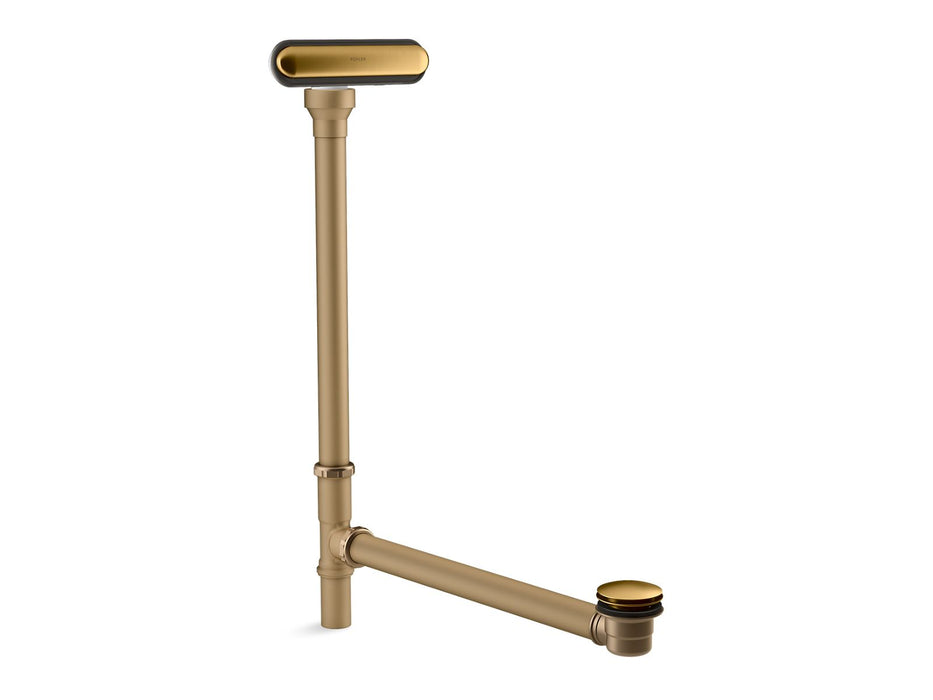 KOHLER K-7271 Clearflo Slotted overflow brass bath drain, vibrant brushed moderne brass