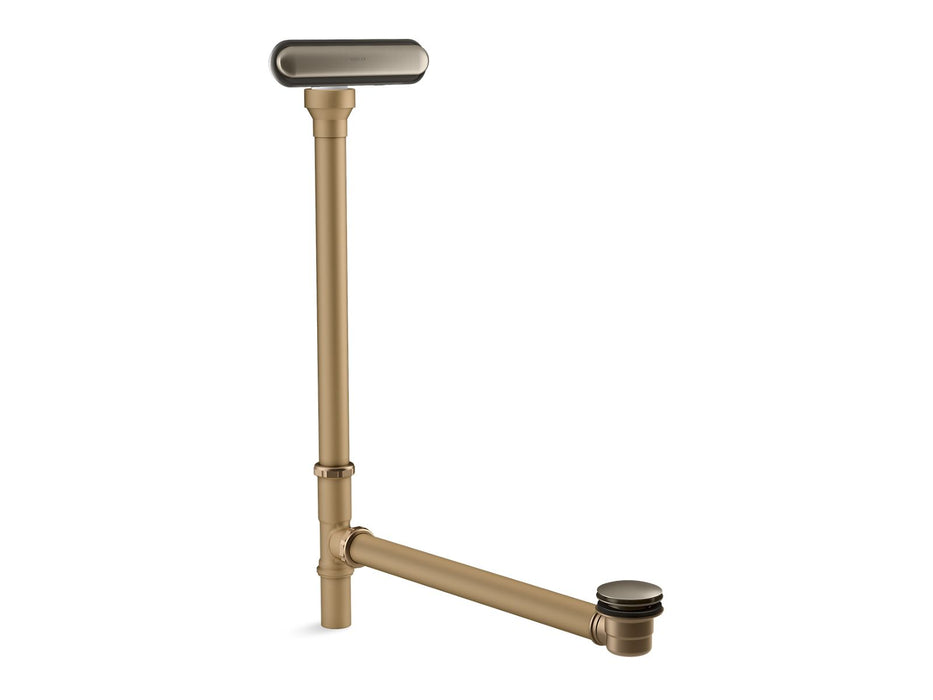 KOHLER K-7271 Clearflo Slotted overflow brass bath drain, vibrant brushed nickel
