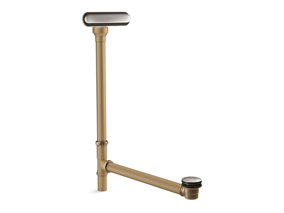 KOHLER K-7271 Clearflo Slotted overflow brass bath drain, vibrant polished nickel