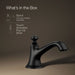 KOHLER K-72759 Artifacts with Bell design Bathroom sink faucet spout with Bell design, 1.2 gpm, matte black - view 5