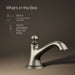 KOHLER K-72759 Artifacts with Bell design Bathroom sink faucet spout with Bell design, 1.2 gpm, vibrant brushed nickel -...