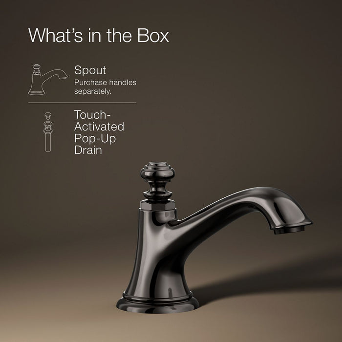 KOHLER K-72759 Artifacts with Bell design Bathroom sink faucet spout with Bell design, 1.2 gpm