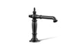 KOHLER K-72760 Artifacts Bathroom sink faucet spout with Column design, 1.2 gpm, matte black