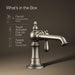 KOHLER K-72762-9M Artifacts Single-handle bathroom sink faucet, 1.2 gpm, vibrant brushed nickel - view 5