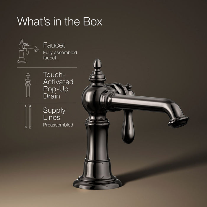 KOHLER K-72762-9M Artifacts Single-handle bathroom sink faucet, 1.2 gpm