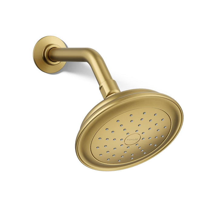 KOHLER K-72774-G Artifacts Single-function showerhead, 1.75 gpm, vibrant brushed moderne brass - view 5