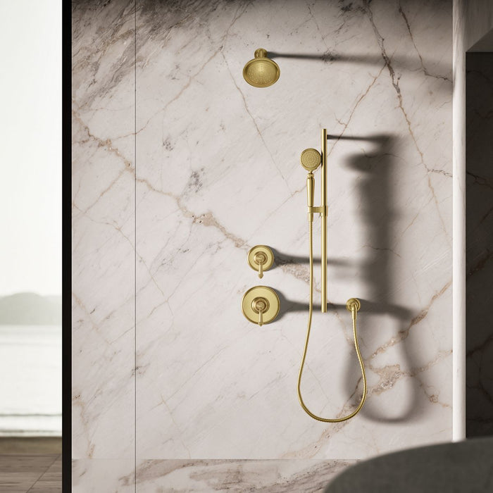KOHLER K-72776-G Artifacts Single-function handshower, 1.75 gpm, vibrant brushed moderne brass - view 3