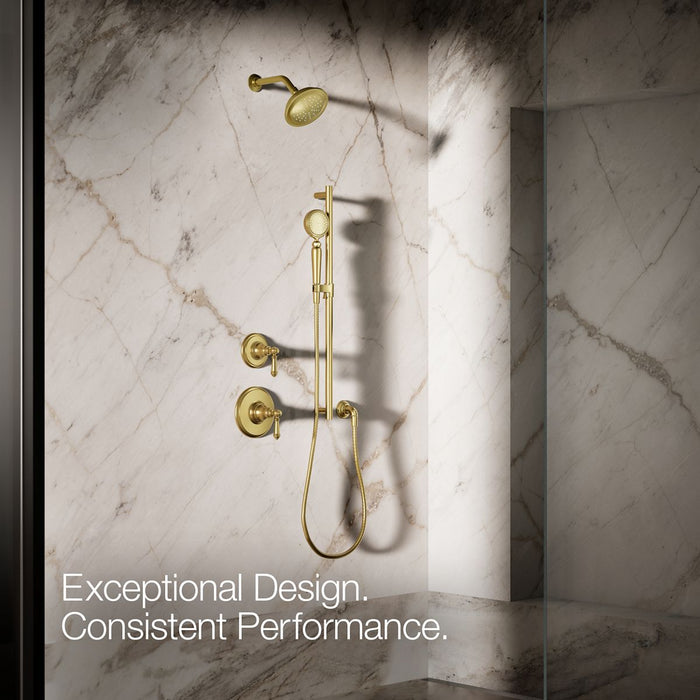 KOHLER K-72776-G Artifacts Single-function handshower, 1.75 gpm, vibrant brushed moderne brass - view 5