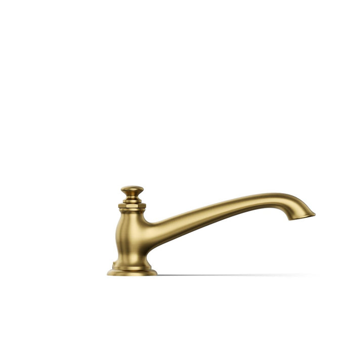 KOHLER K-72777 Artifacts Deck-mount bath spout with flare design, vibrant brushed moderne brass - view 4