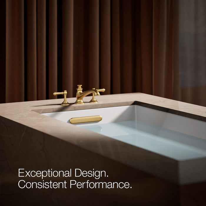 KOHLER K-72777 Artifacts Deck-mount bath spout with flare design, vibrant brushed moderne brass - view 5