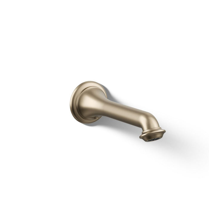 KOHLER K-72792 Artifacts Wall-mount bath spout with turned design, vibrant brushed bronze - view 2