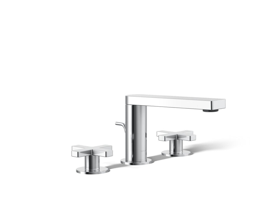 KOHLER K-73060-3 Composed Widespread bathroom sink faucet with Cross handles, 1.2 gpm